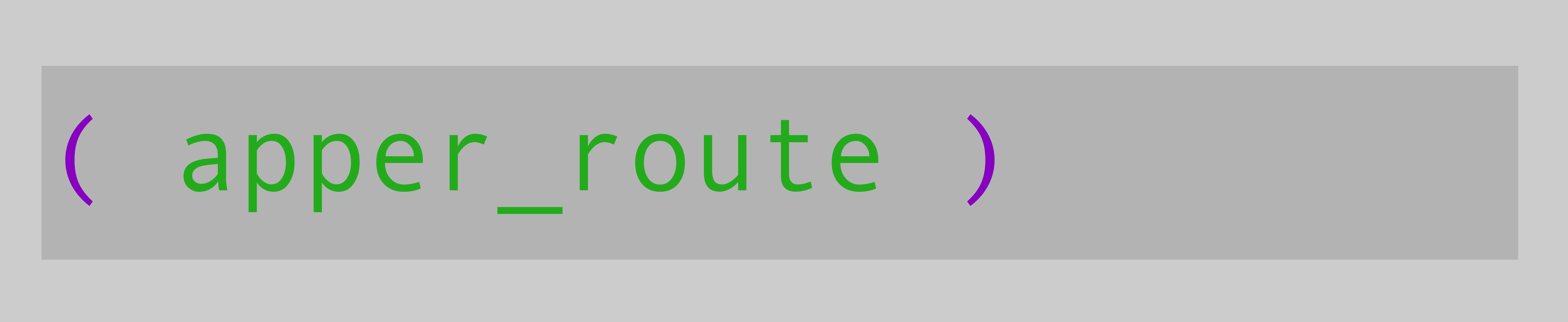 Apper Route